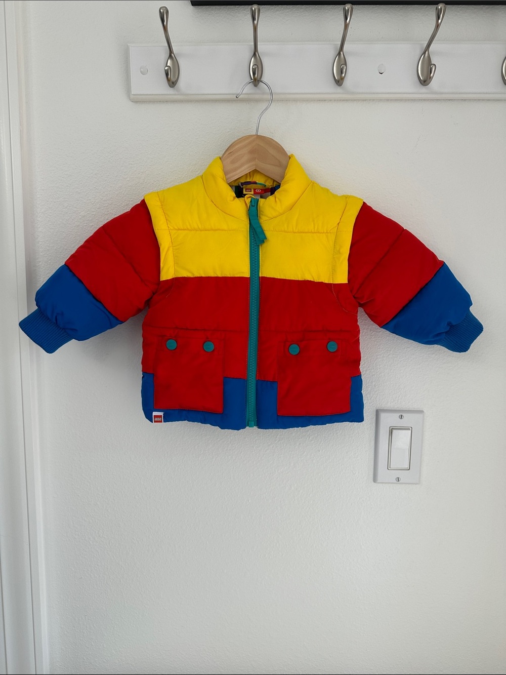 Lego Colorblock Puffer Jacket & Vest Yellow, Red & Blue Target 2 in 1 zipper